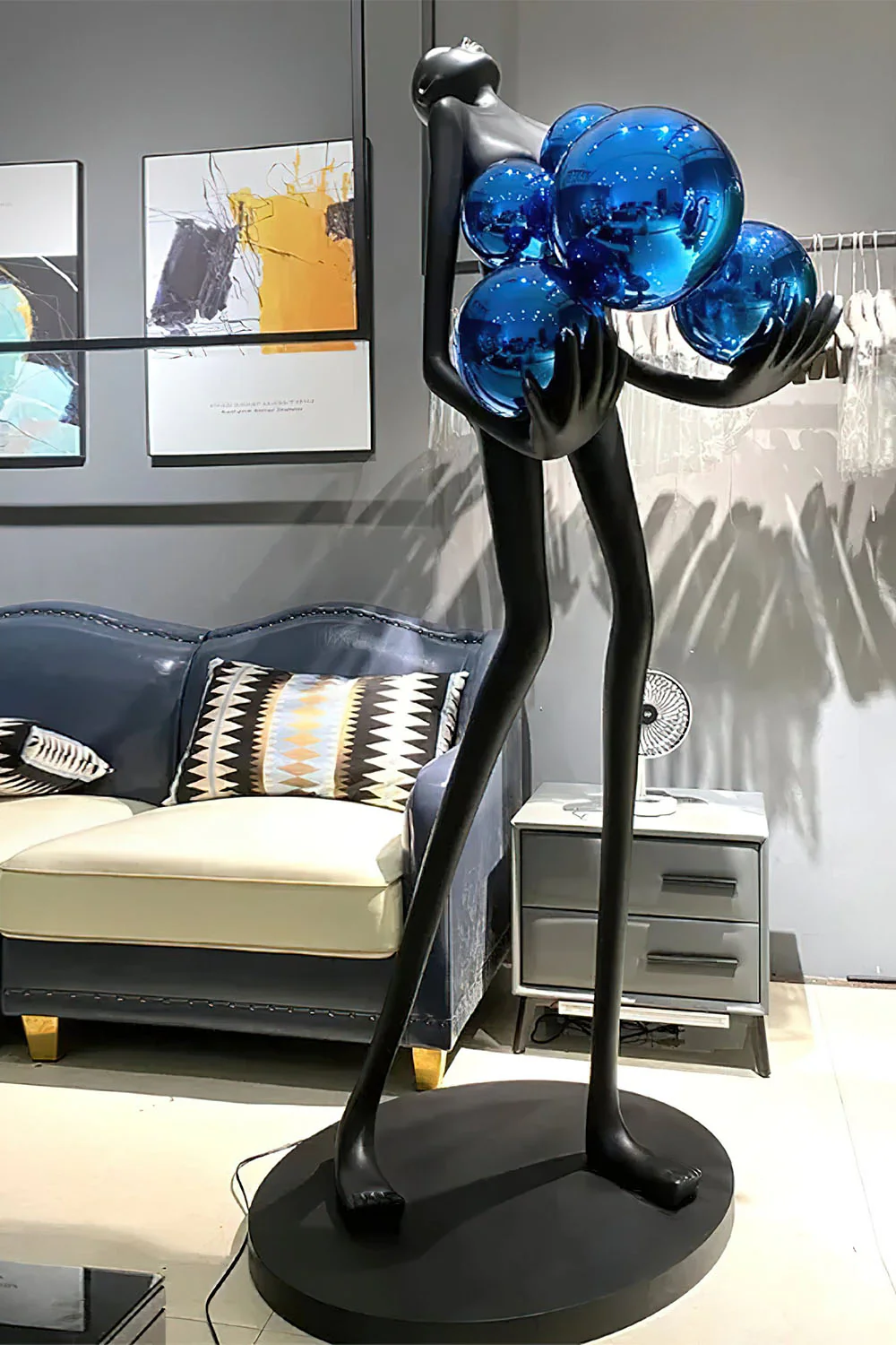 Artistic Figure Hug Floor Lamp - Image 4