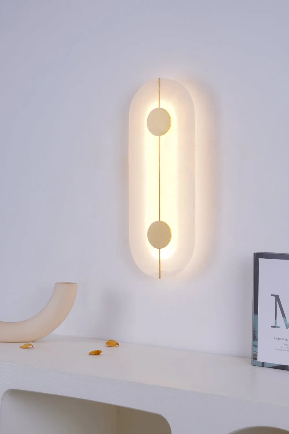 Alabaster Artistic Wall Lamp - Image 13