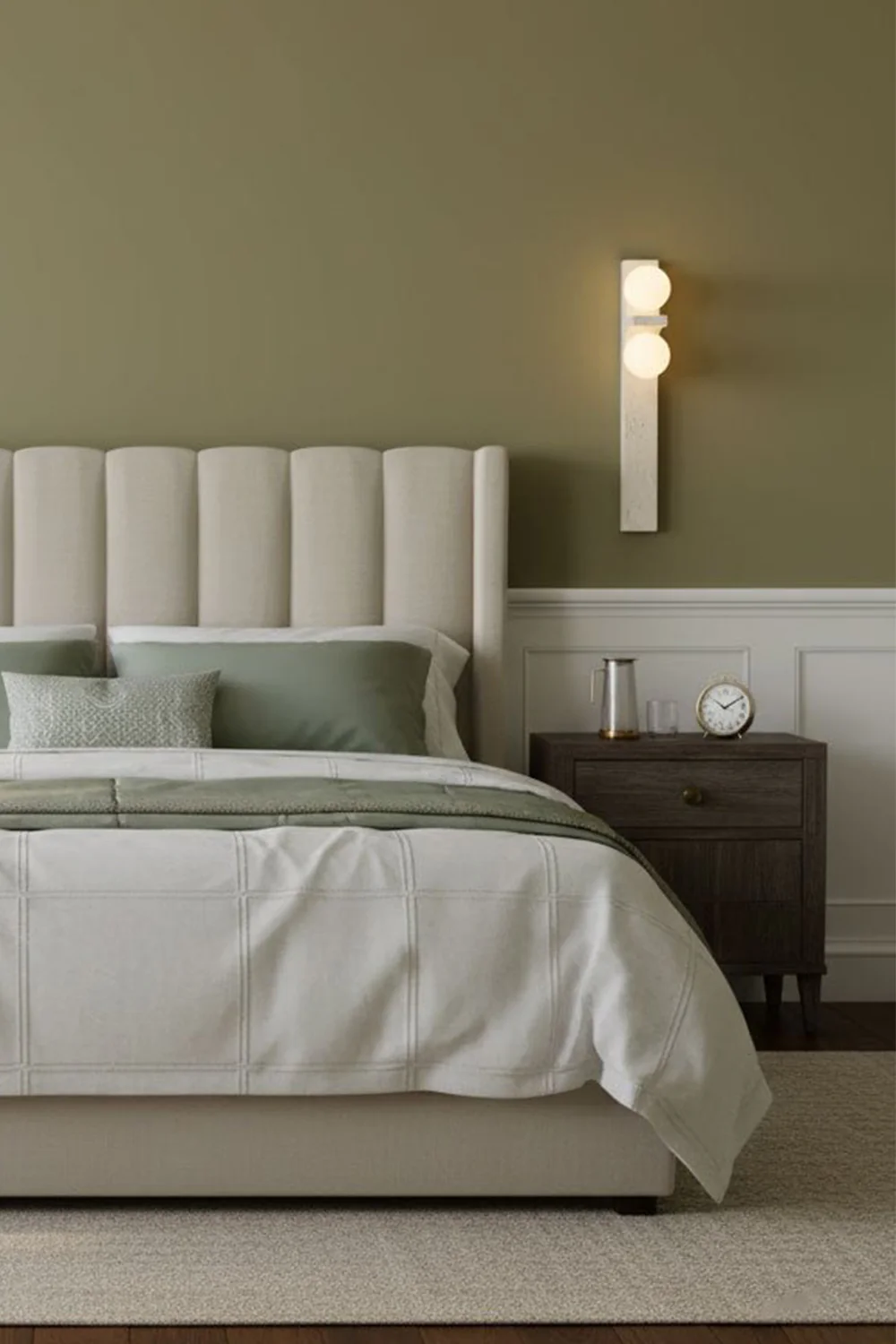 Asymmetrical Travertine Wall Sconce - Image 12