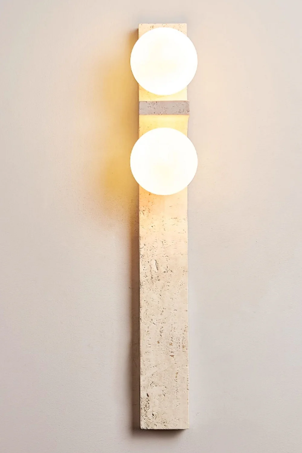 Asymmetrical Travertine Wall Sconce - Image 28