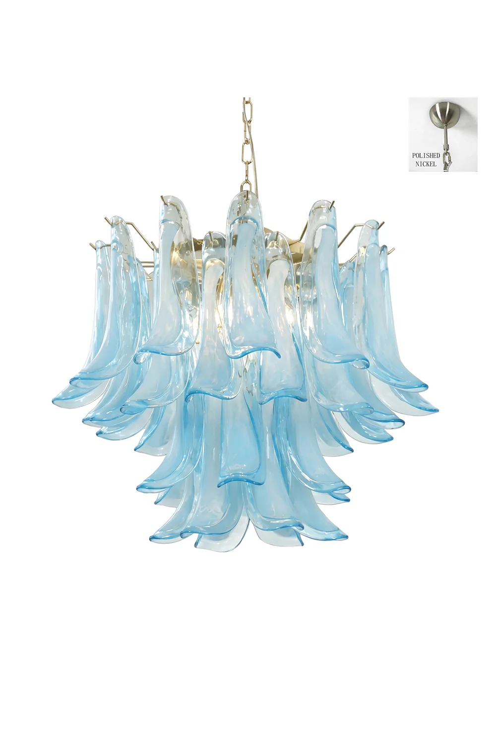 Azurea Petal Glass Chandelier - Image 15