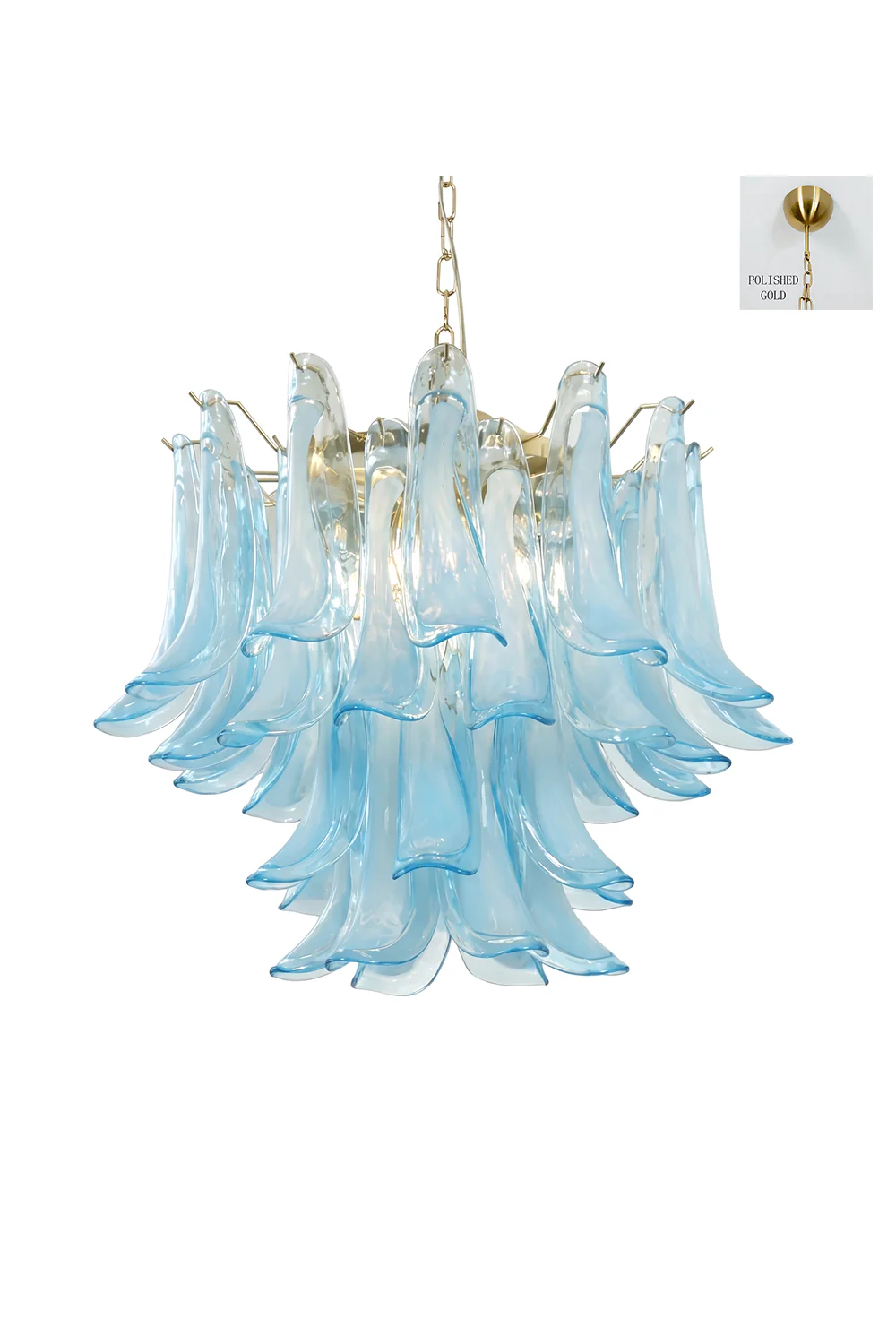 Azurea Petal Glass Chandelier - Image 16