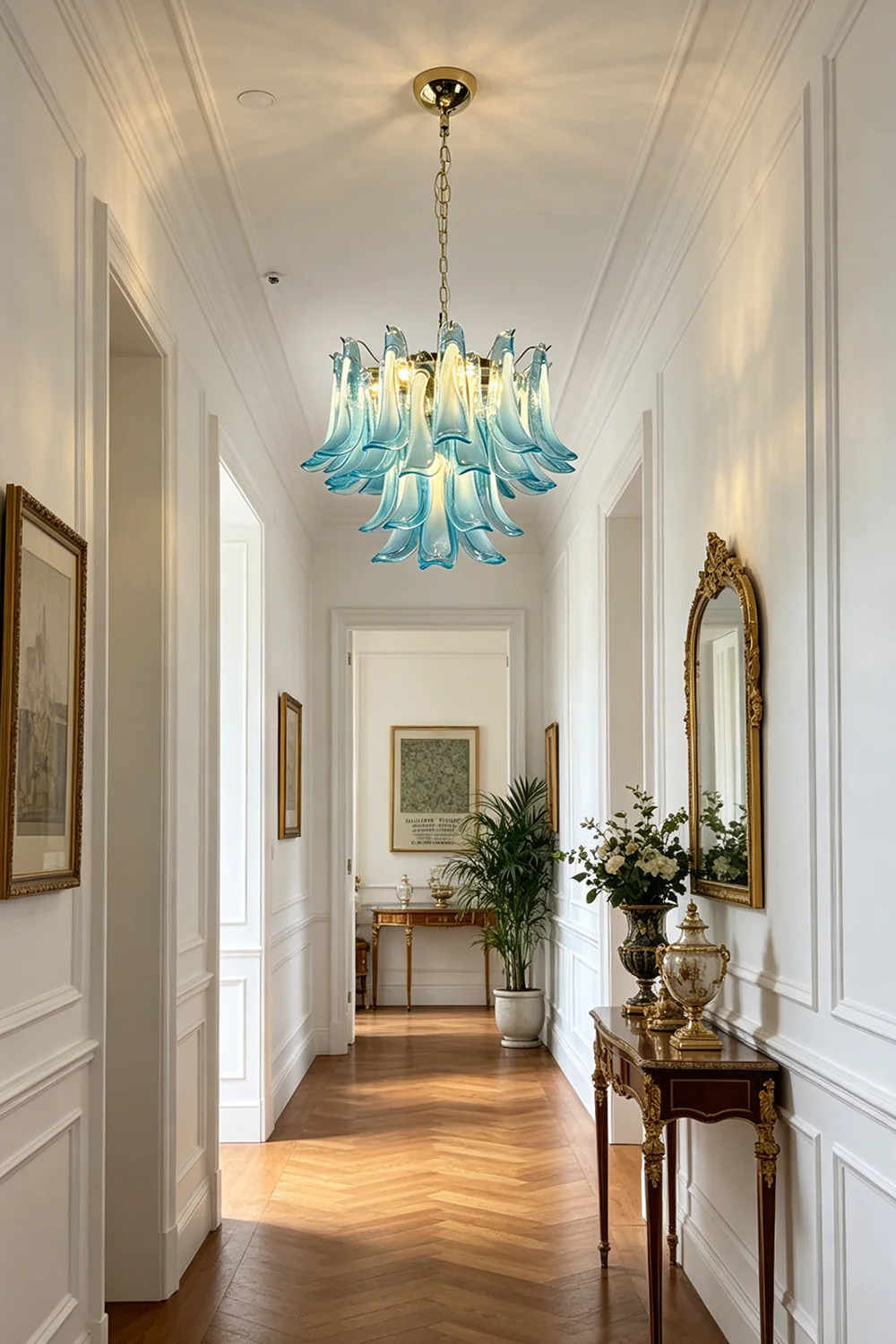 Azurea Petal Glass Chandelier - Image 5