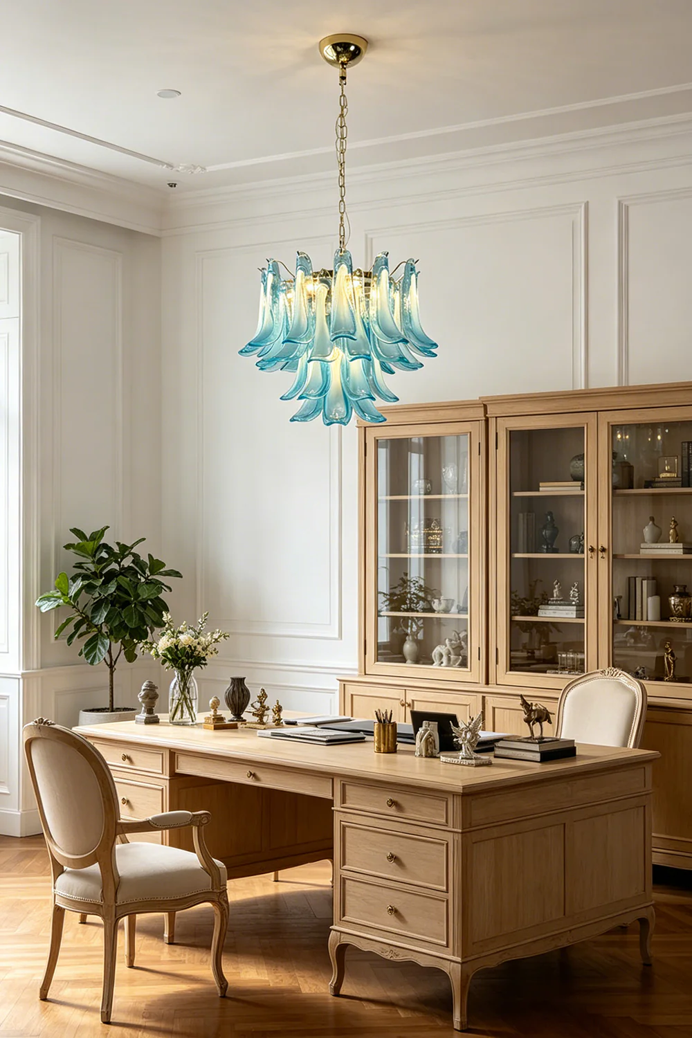 Azurea Petal Glass Chandelier - Image 6