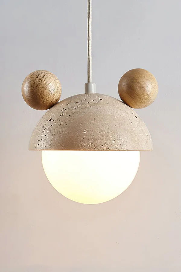 Bear Ear Travertine Pendant Lamp - Image 13
