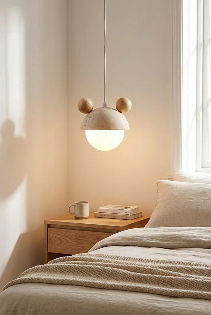 Bear Ear Travertine Pendant Lamp - Image 4