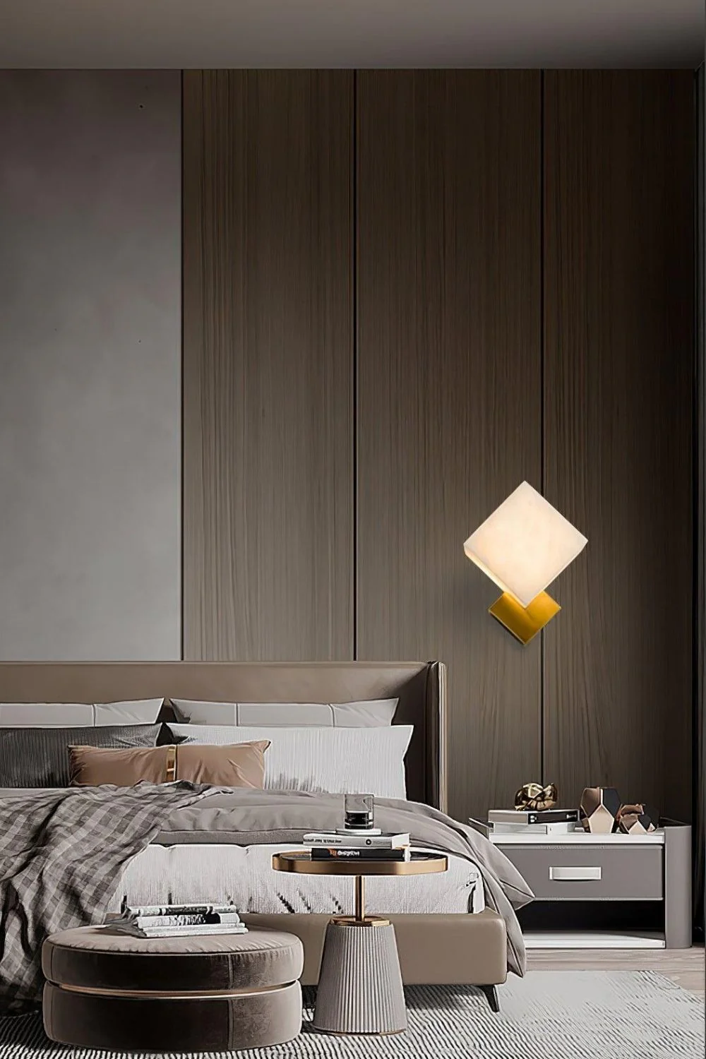 Block Alabaster Wall Sconce - Image 10