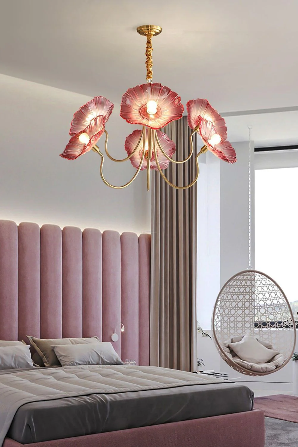 Blossom Petal Glass Chandelier - Image 2