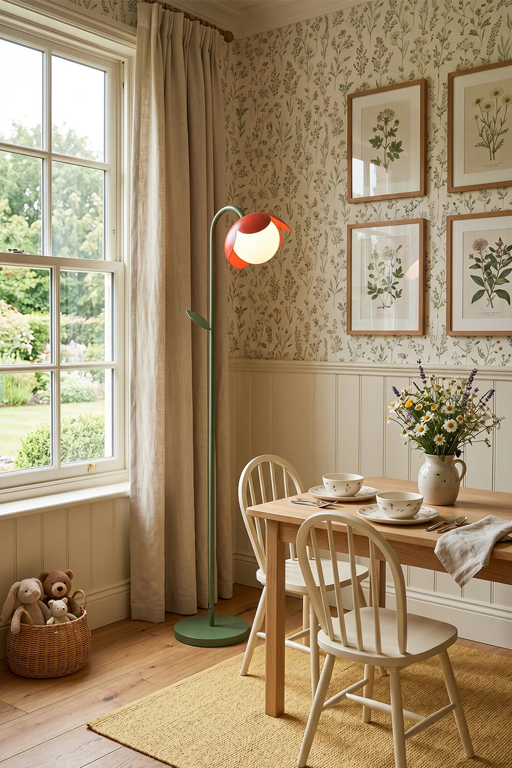 Botanical Aura Metal Floor Lamp - Image 3