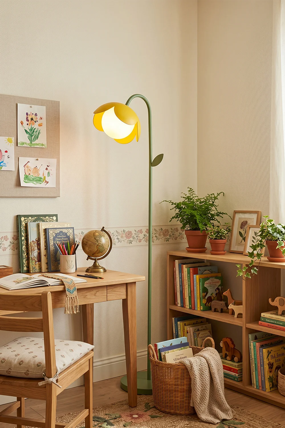Botanical Aura Metal Floor Lamp - Image 4