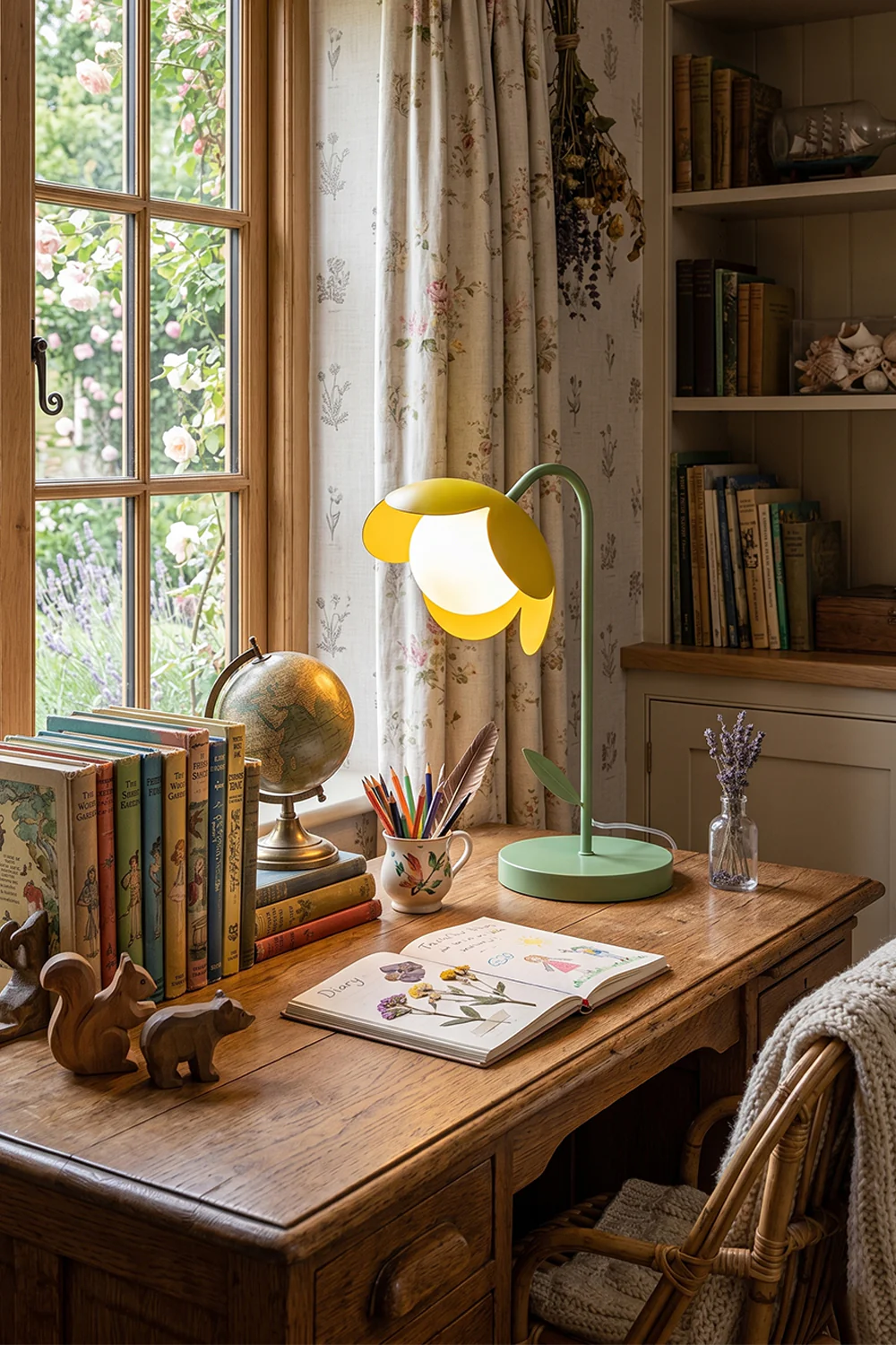 Botanical Aura Metal Table Lamp - Image 5