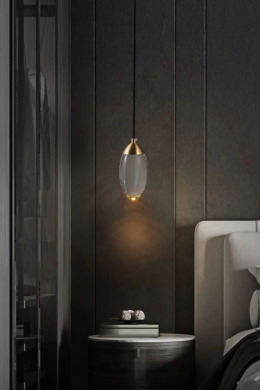 Brass Crystal Pendant Lamp - Image 6