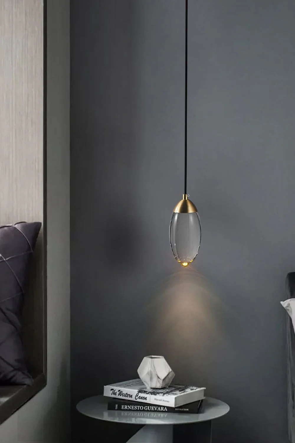 Brass Crystal Pendant Lamp - Image 9