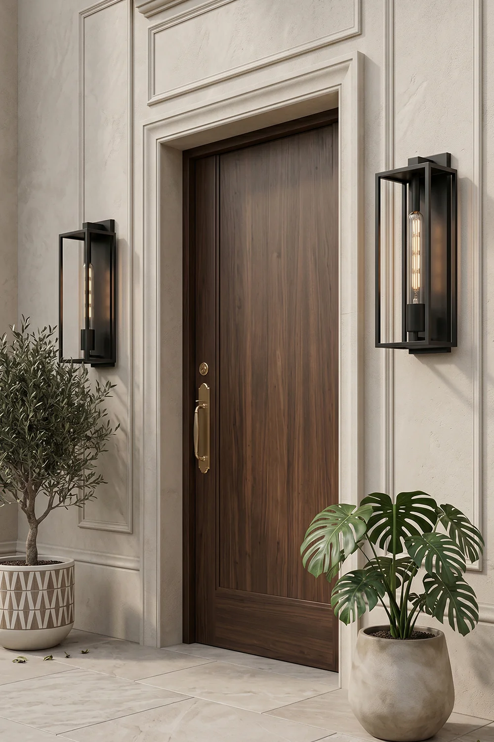 Brass Box Outdoor Wall Light - Image 5