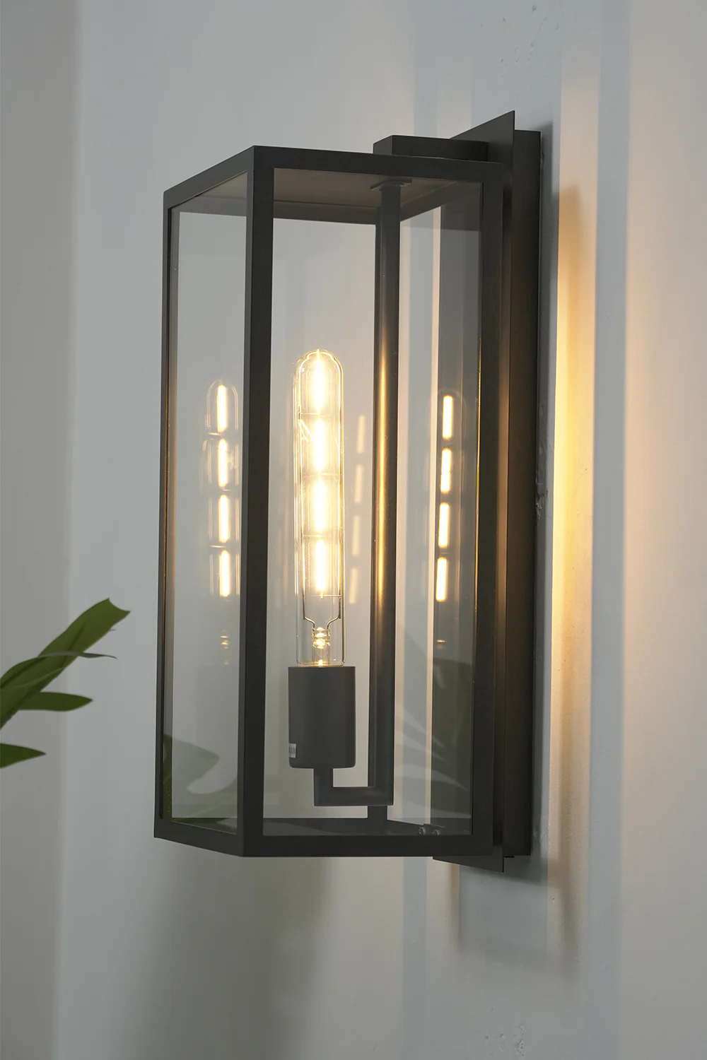 Brass Box Outdoor Wall Light - Image 9