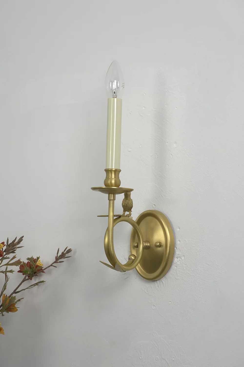 Brass Perched Bird Wall Light - Image 10