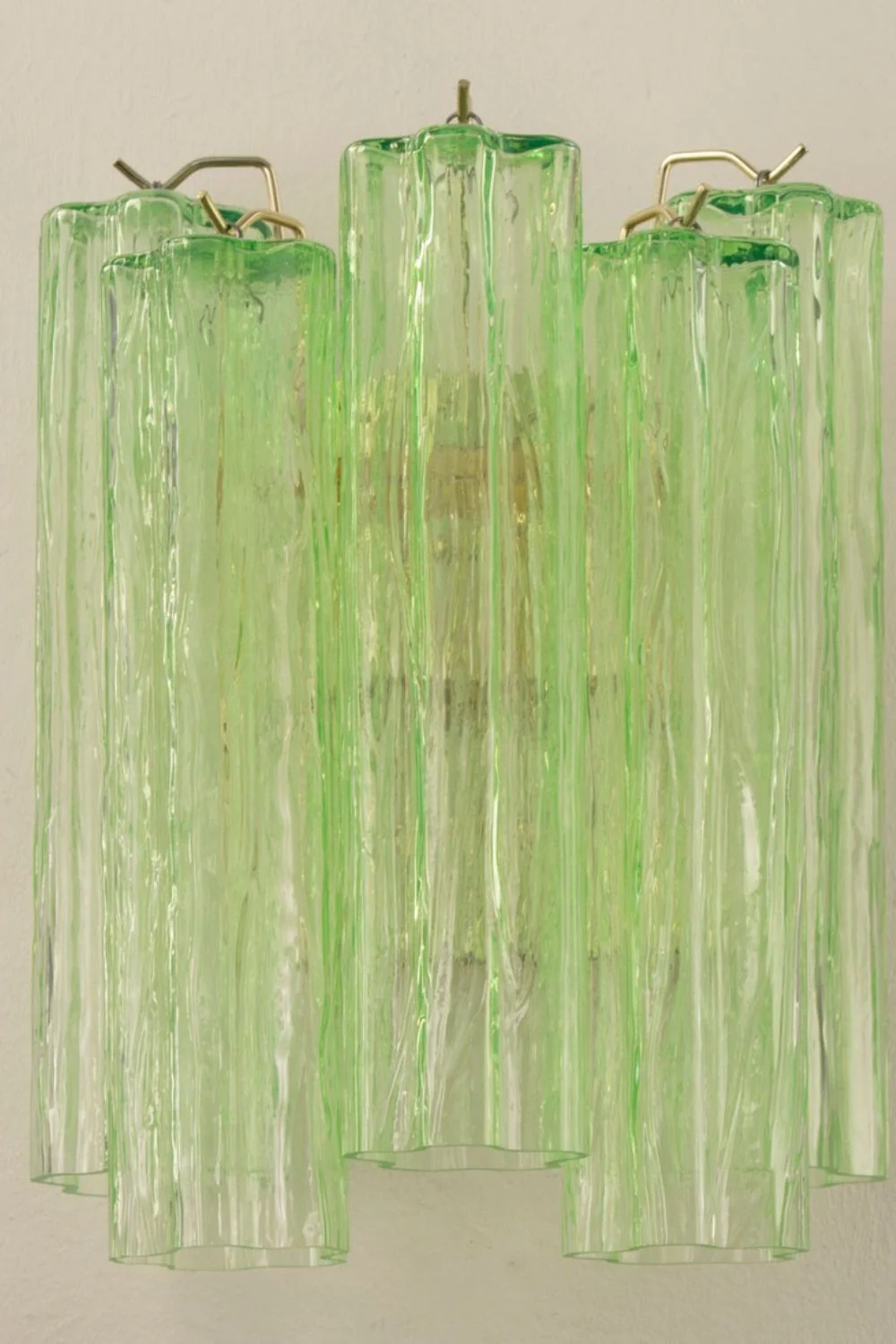 Bright Green Art Glass Wall Lamp - Image 4