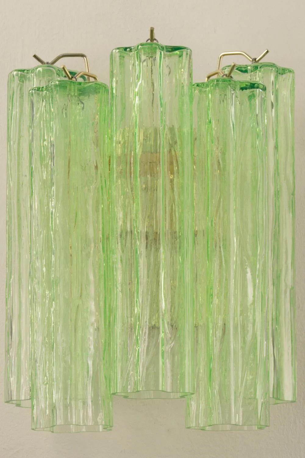 Bright Green Art Glass Wall Lamp - Image 6