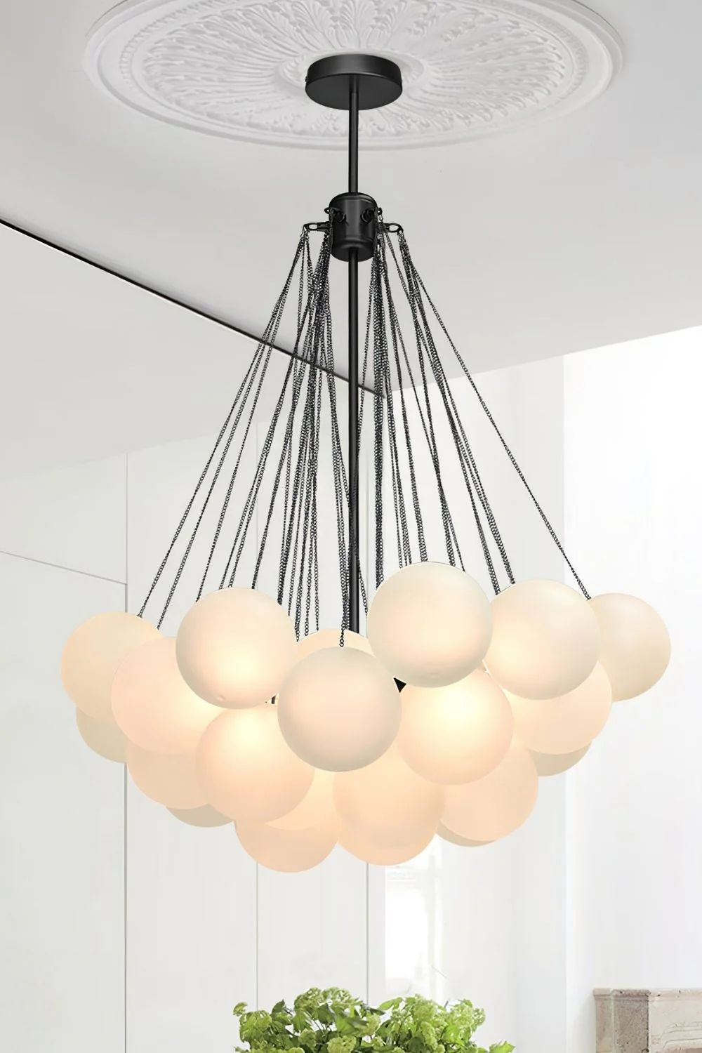 Bubble Glass Chandelier - Image 4