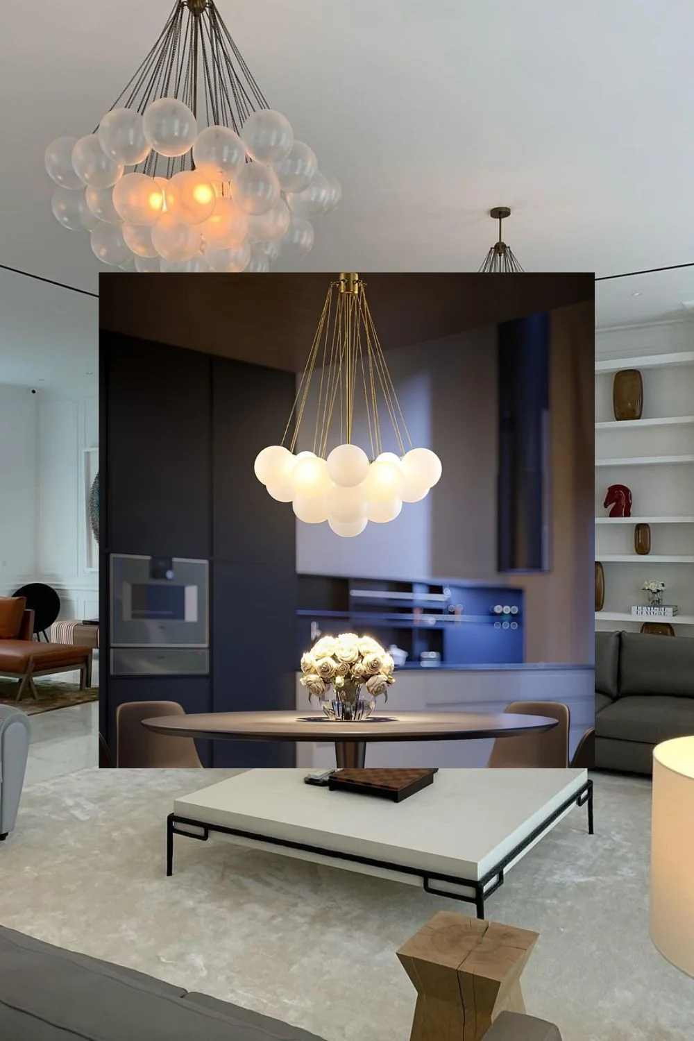 Bubble Glass Chandelier - Image 8