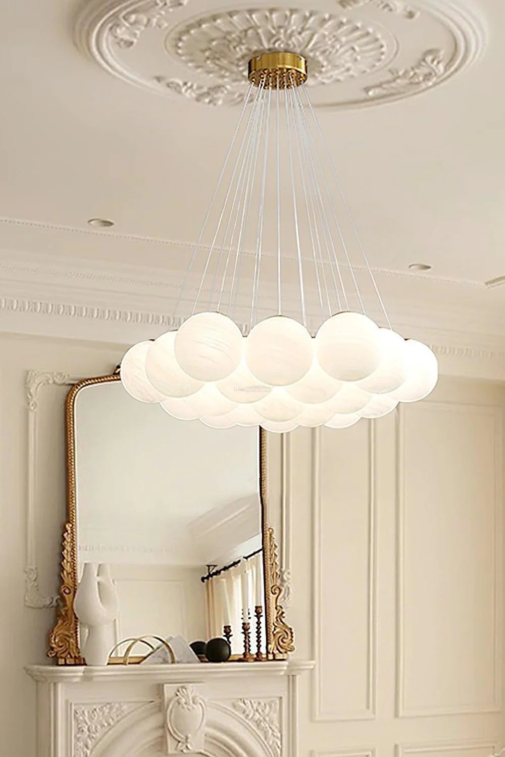 Bubble Glass Cluster Chandelier - Image 4