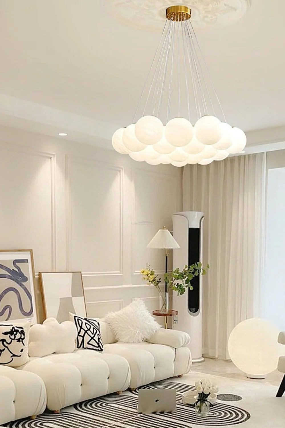 Bubble Glass Cluster Chandelier - Image 5