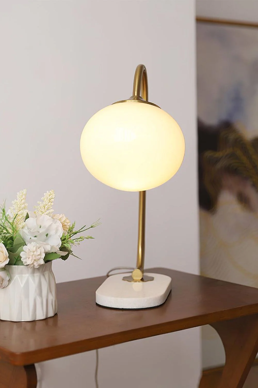 Bubble Glass Marshmallow Table Lamp - Image 17