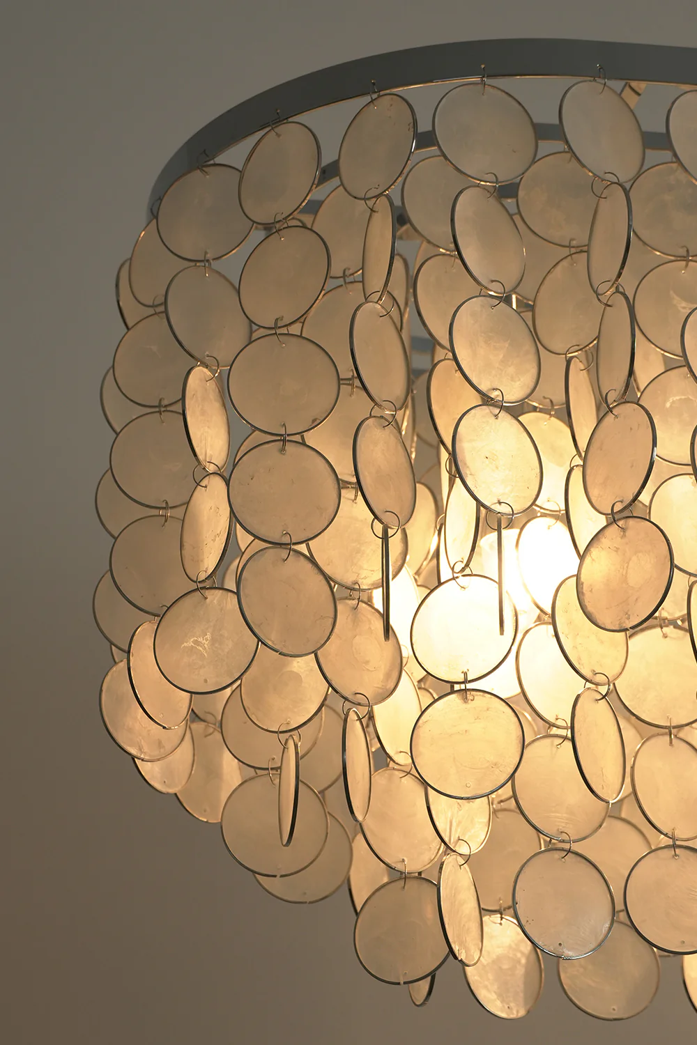 Capiz Shell Elongated Chandelier - Image 12