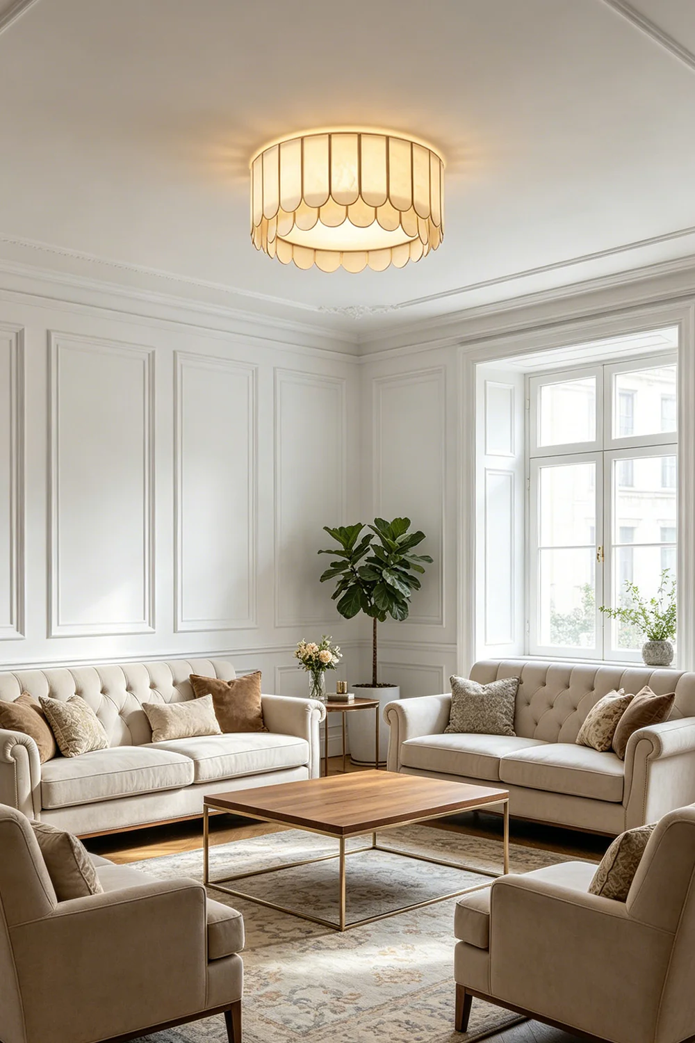 Ceiling Luxury Shell Ceiling Light - Image 6