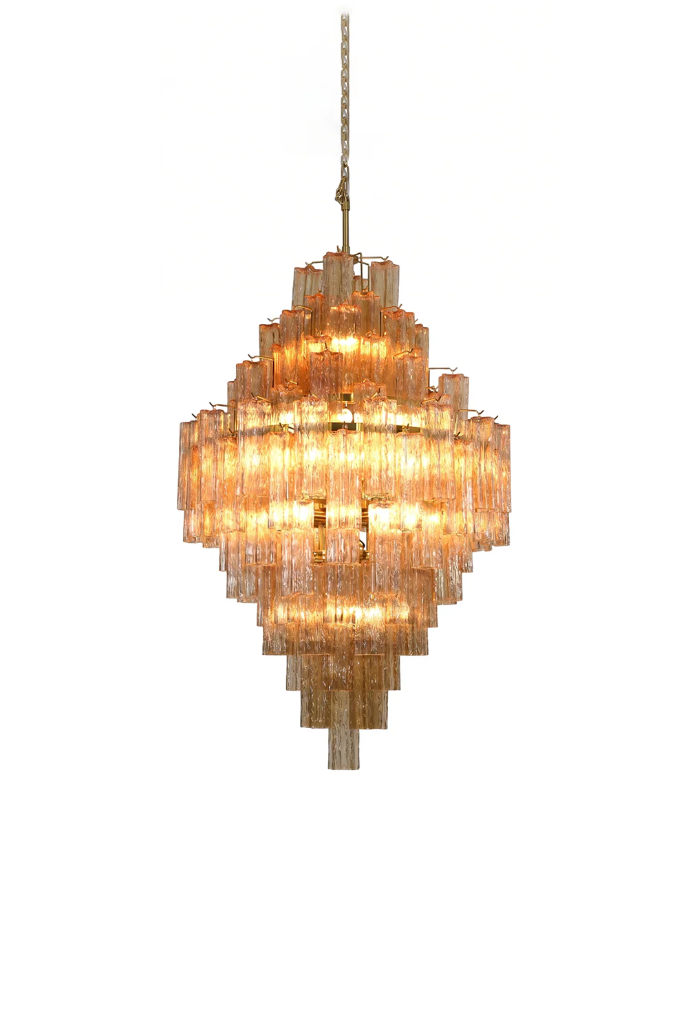 Celestial Glass Cascade Chandelier
