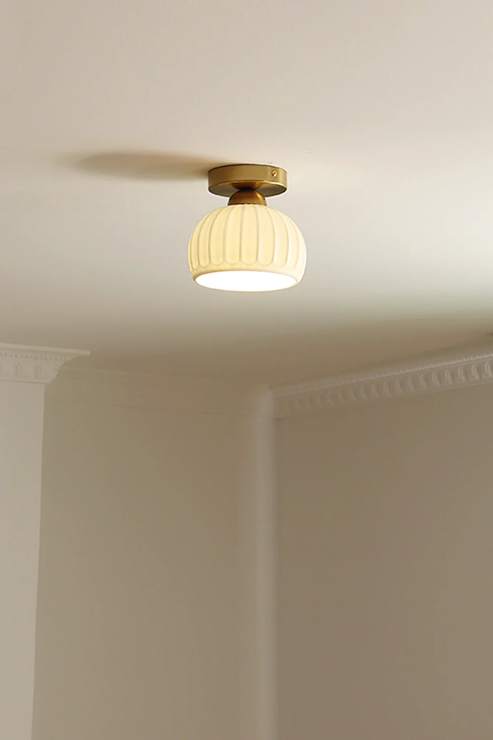 Ceramic Brass Ceiling Light - Image 2