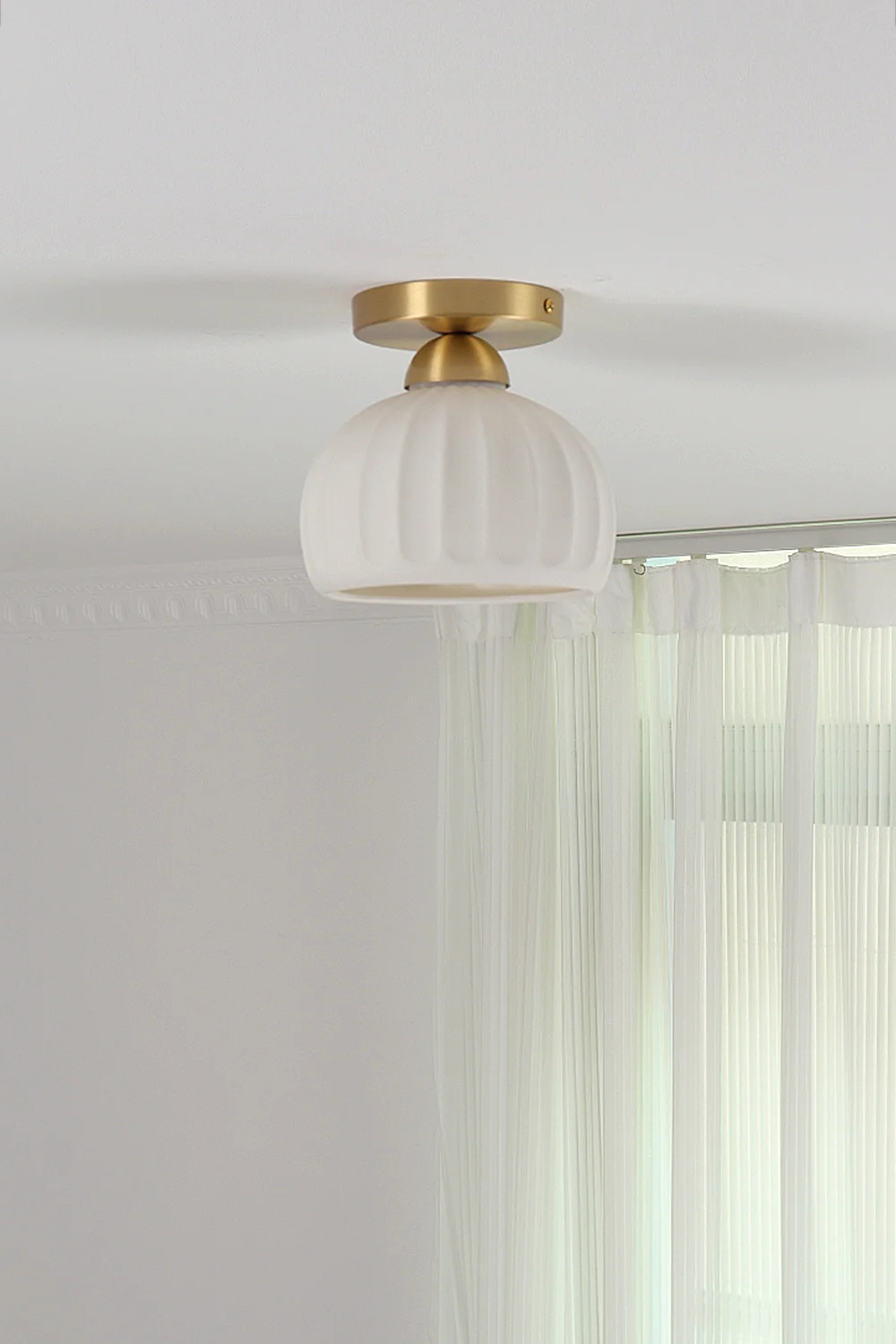Ceramic Brass Ceiling Light - Image 9