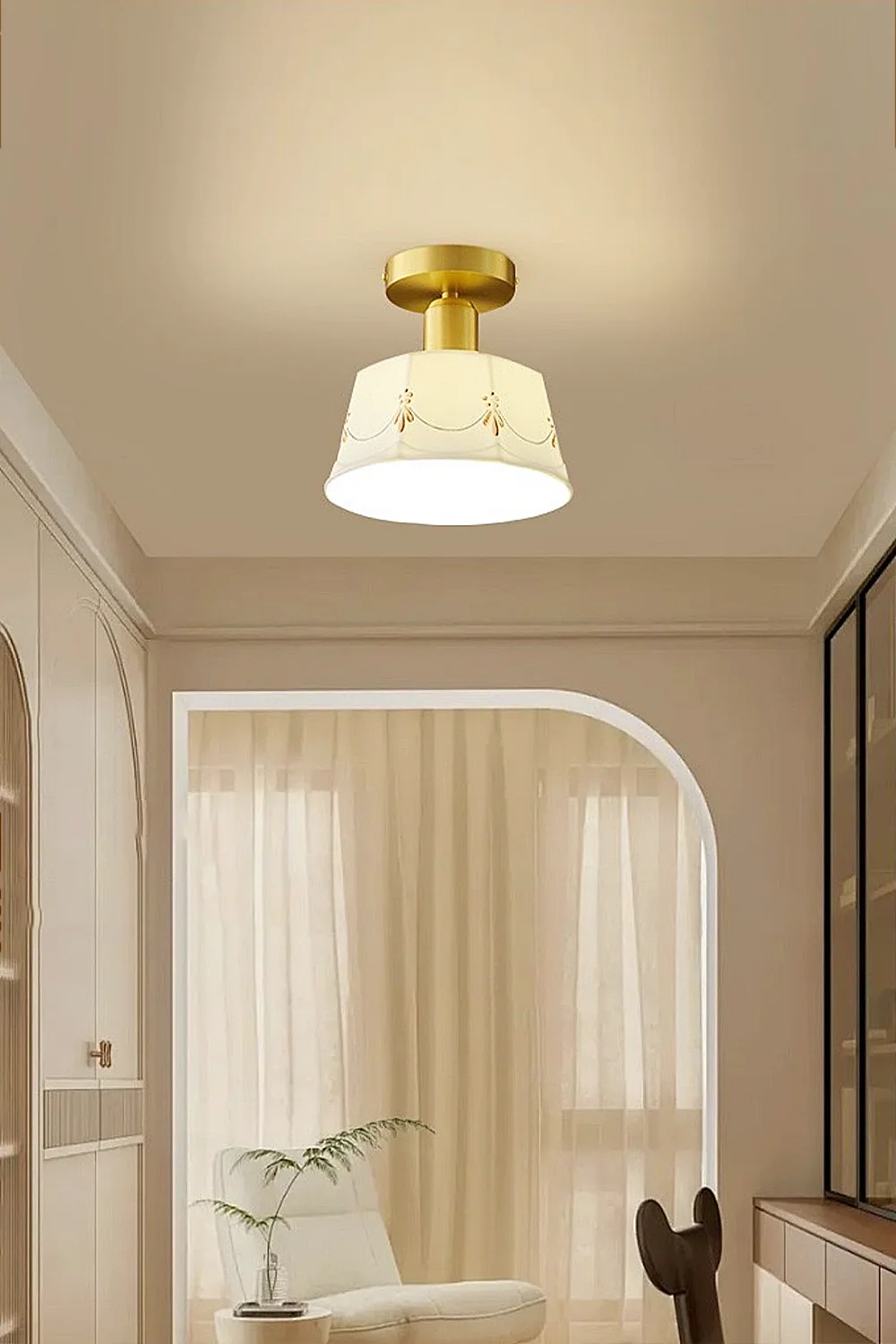 Ceramic Printed Ceiling Light - Image 2