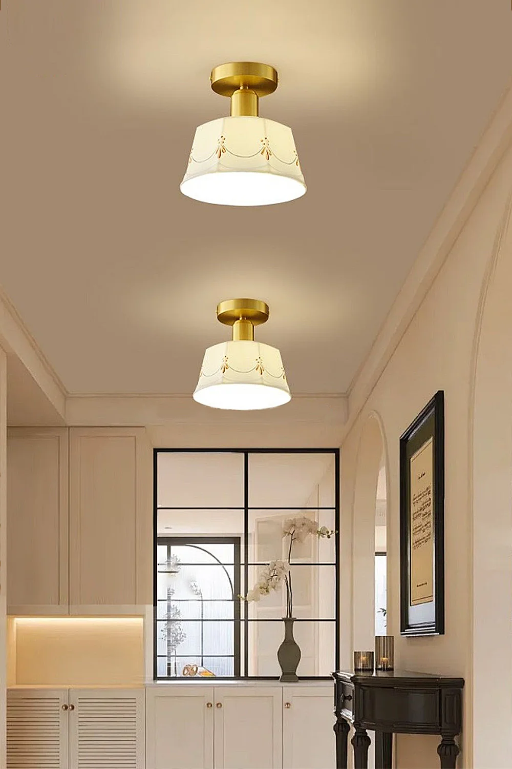 Ceramic Printed Ceiling Light - Image 3