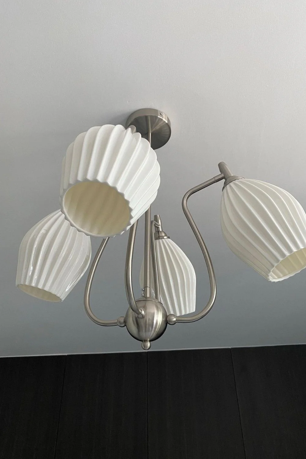 Ceramic Ribbed Chandelier - Image 17
