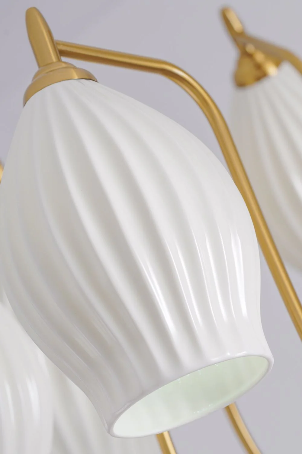 Ceramic Ribbed Chandelier - Image 21