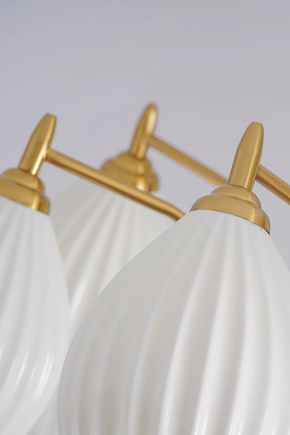 Ceramic Ribbed Chandelier - Image 29