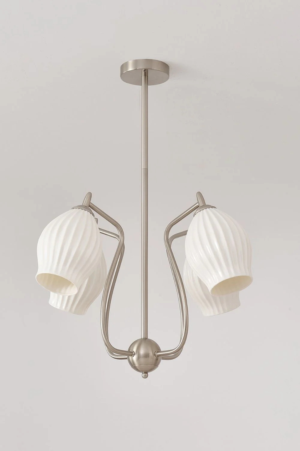 Ceramic Ribbed Chandelier - Image 37