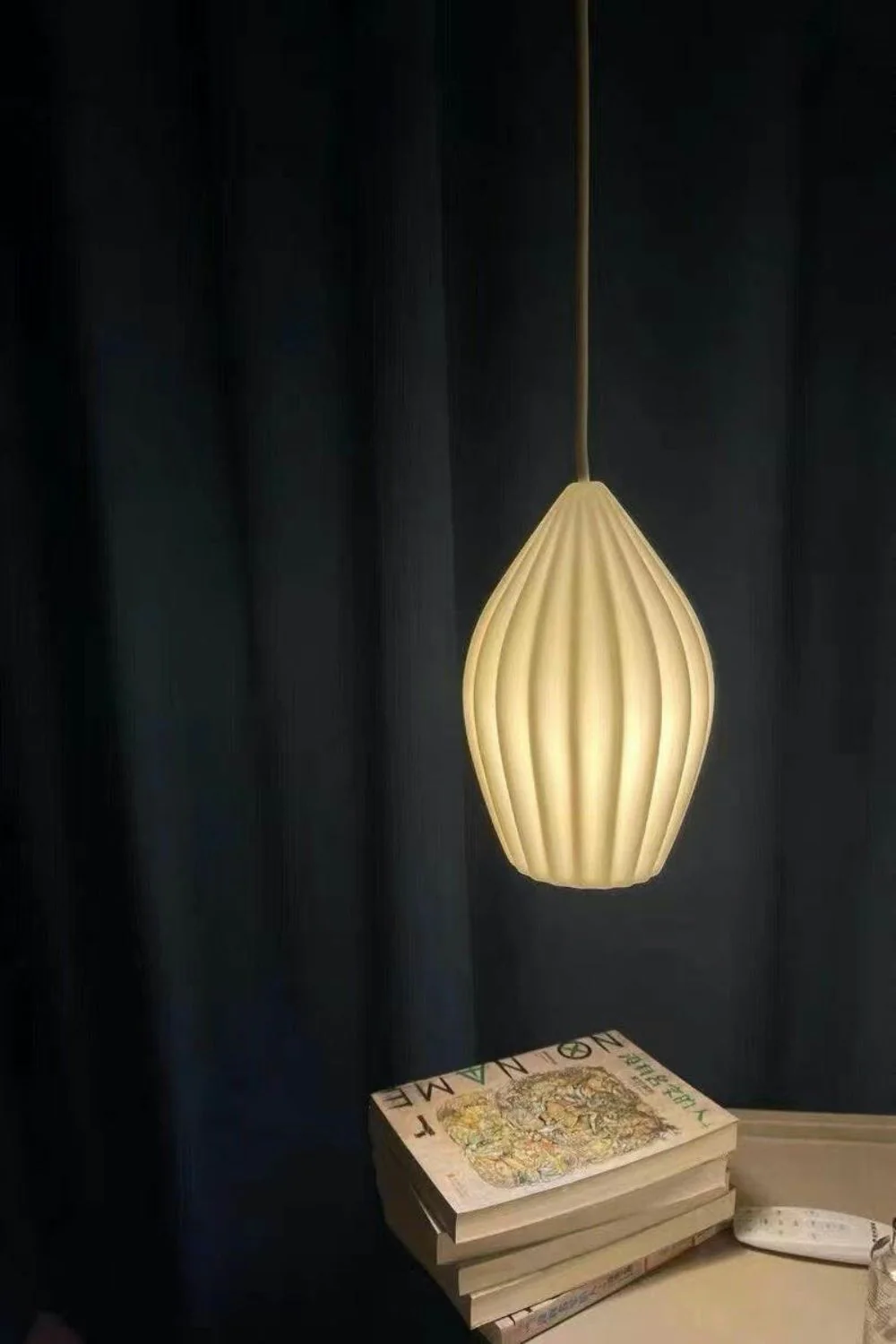 Ceramic Ribbed Pendant light - Image 15