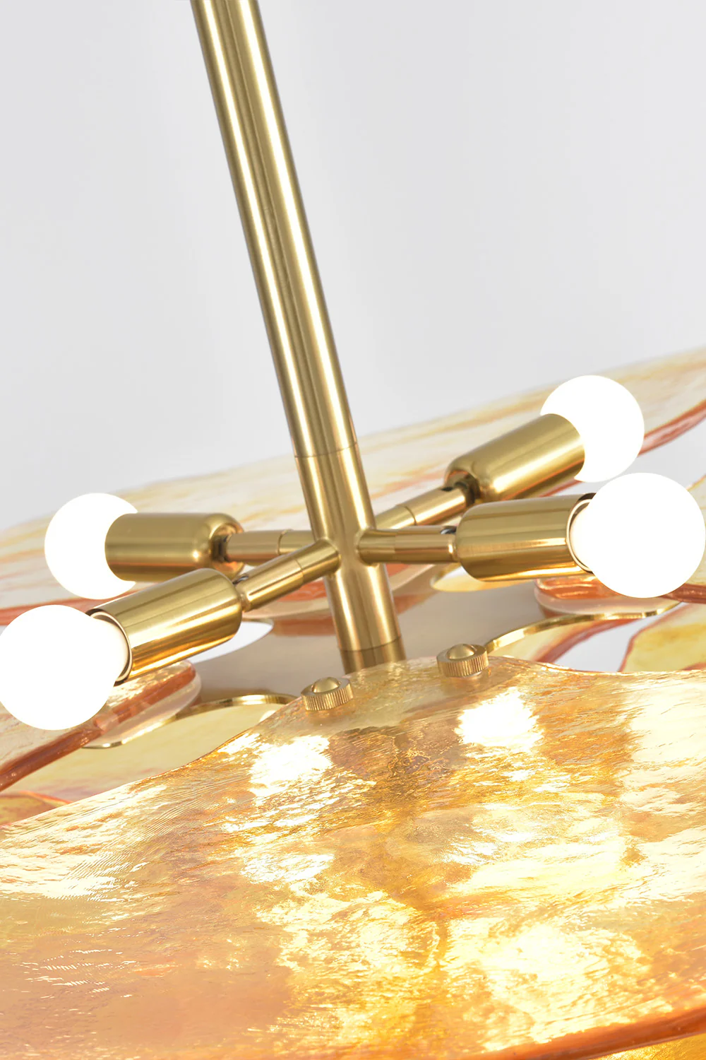 Amber Glass Chandelier - Image 10