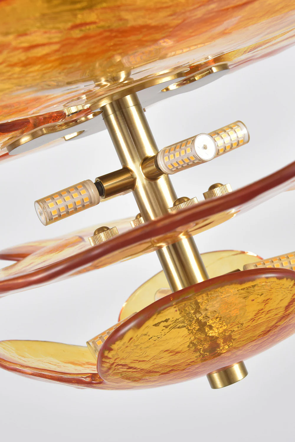 Amber Glass Chandelier - Image 11