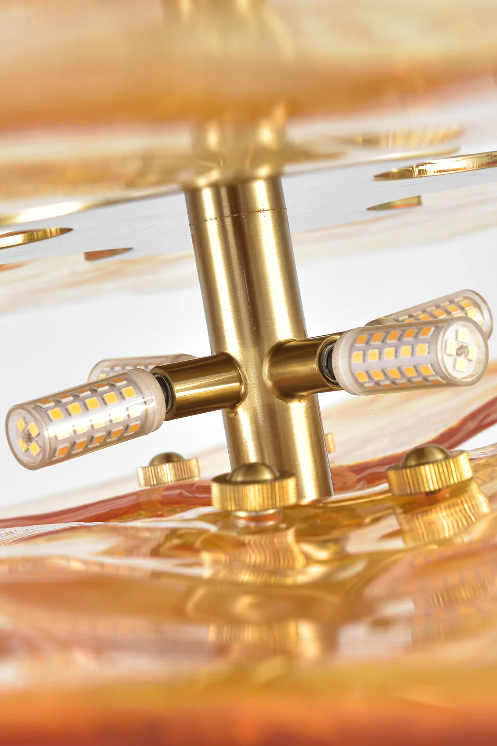 Amber Glass Chandelier - Image 12