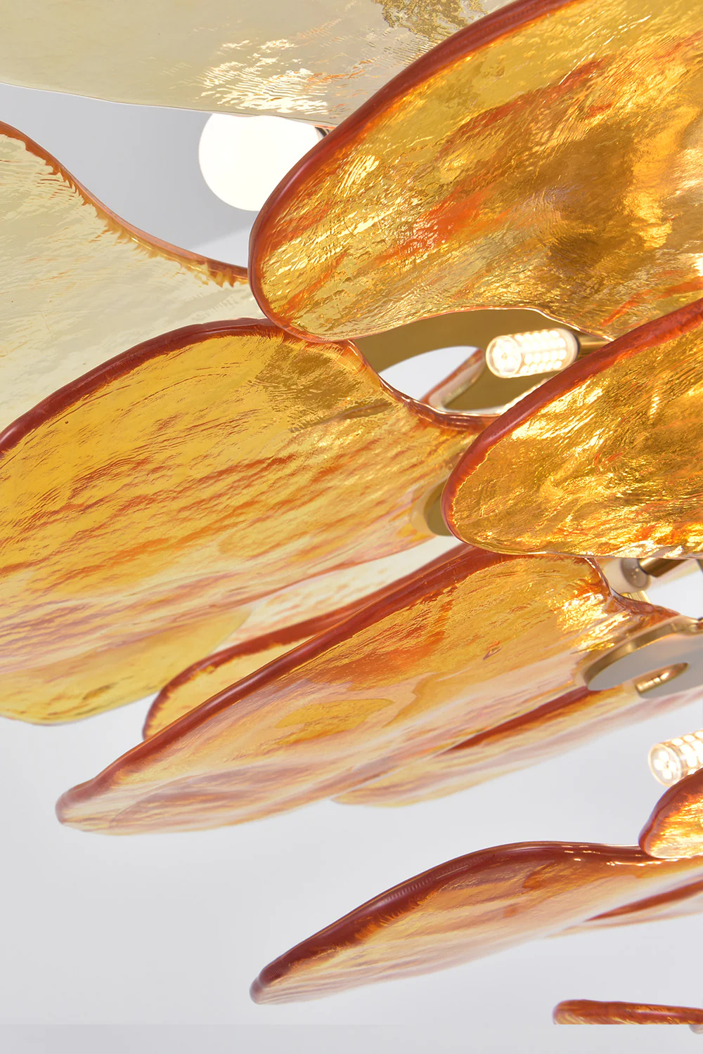 Amber Glass Chandelier - Image 13