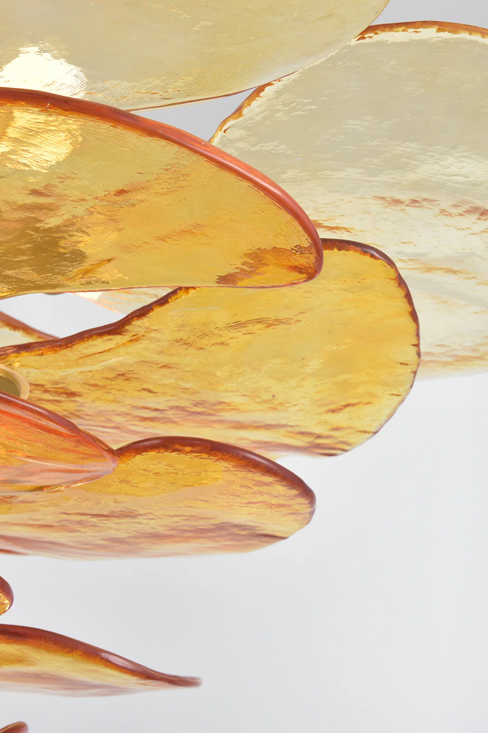 Amber Glass Chandelier - Image 14