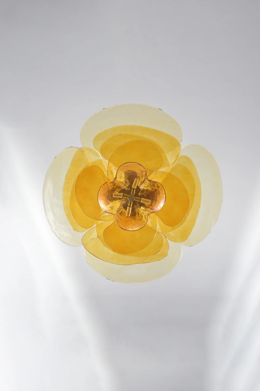 Amber Glass Chandelier - Image 8