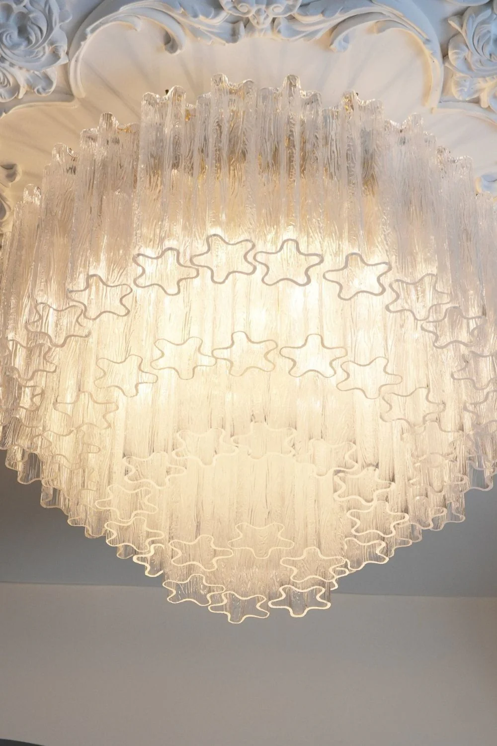 Clear Art Glass Tronchi Ceiling Light - Image 10