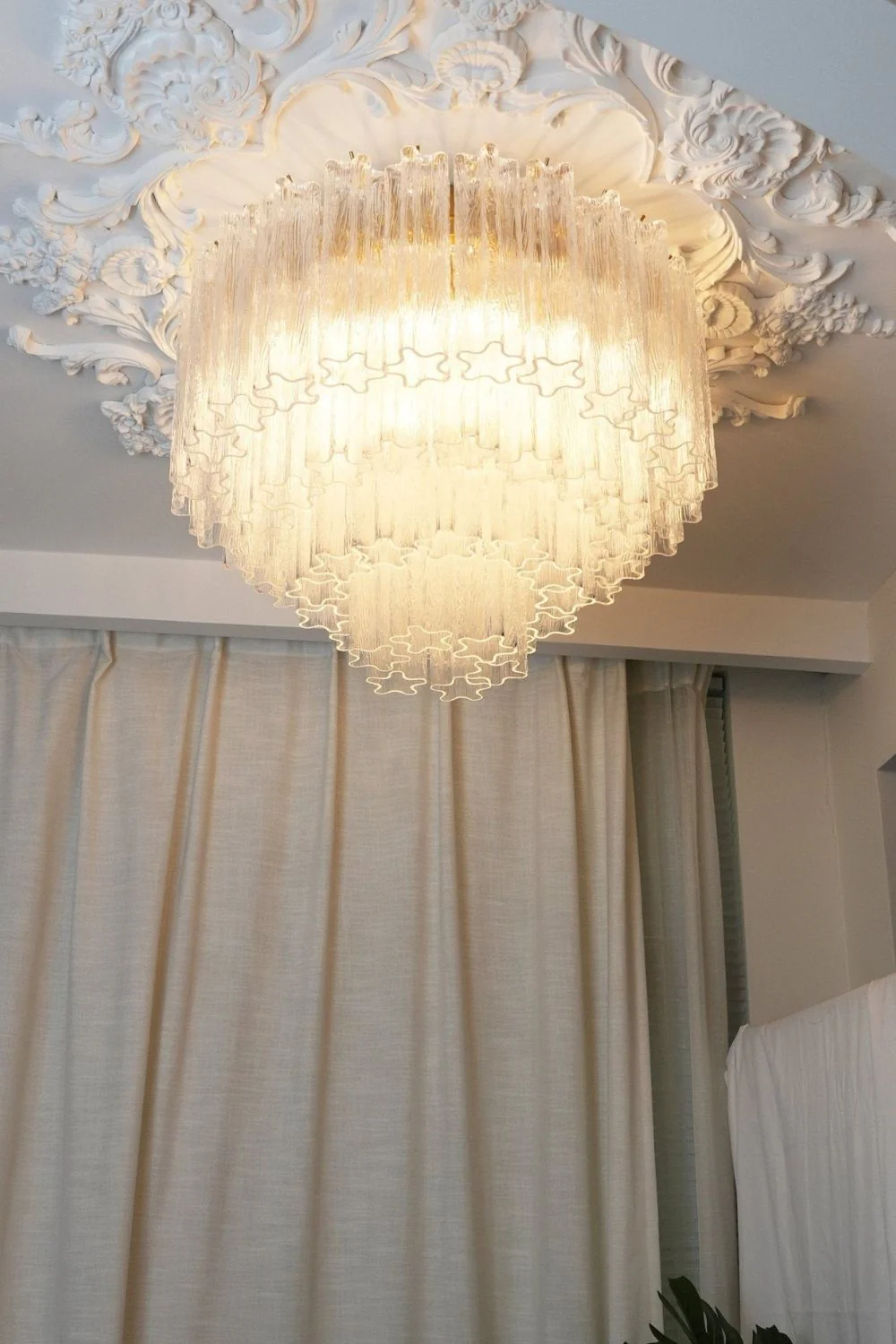 Clear Art Glass Tronchi Ceiling Light - Image 2