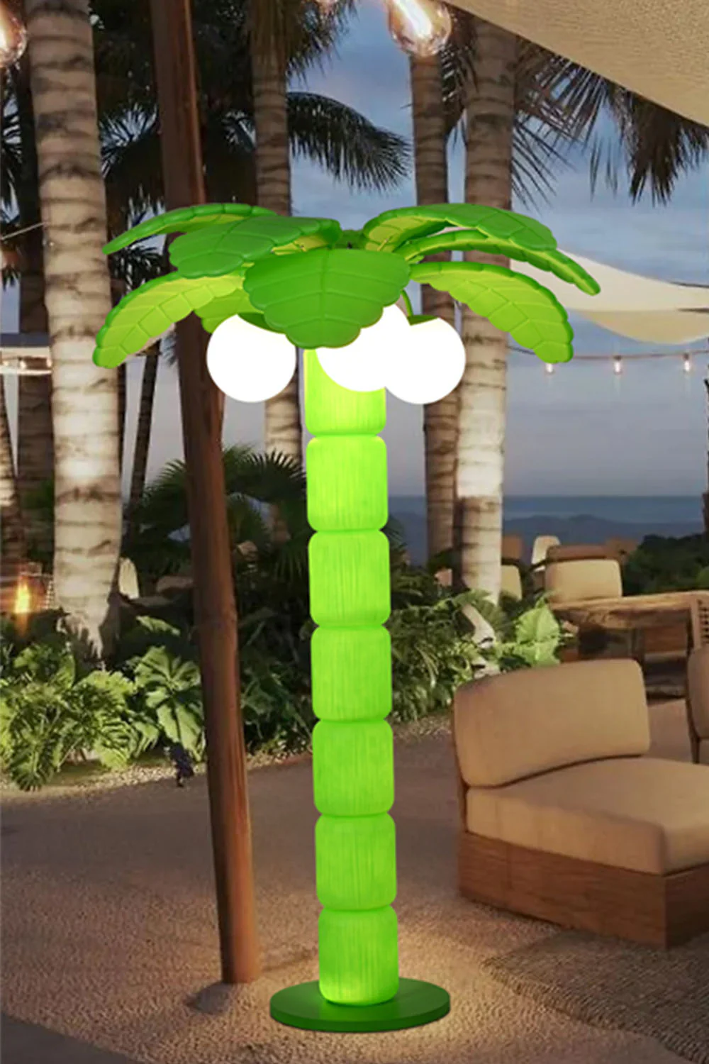 Coconut Tree Outdoor Floor Lamp - Image 17