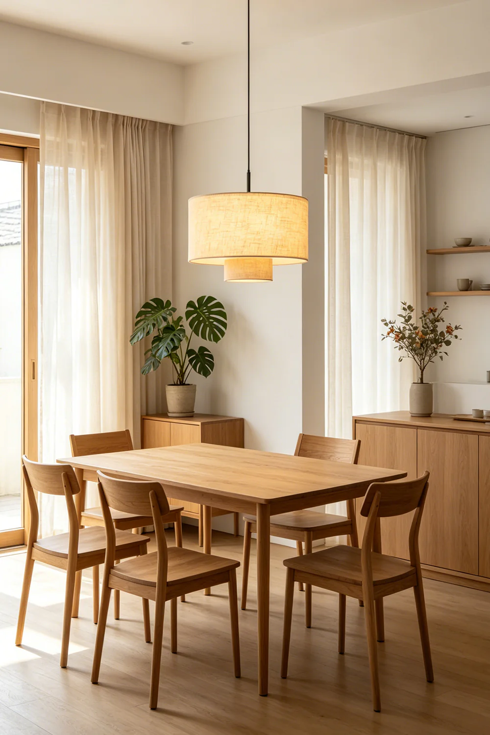 Concentric Veil Fabric Pendant Light - Image 5