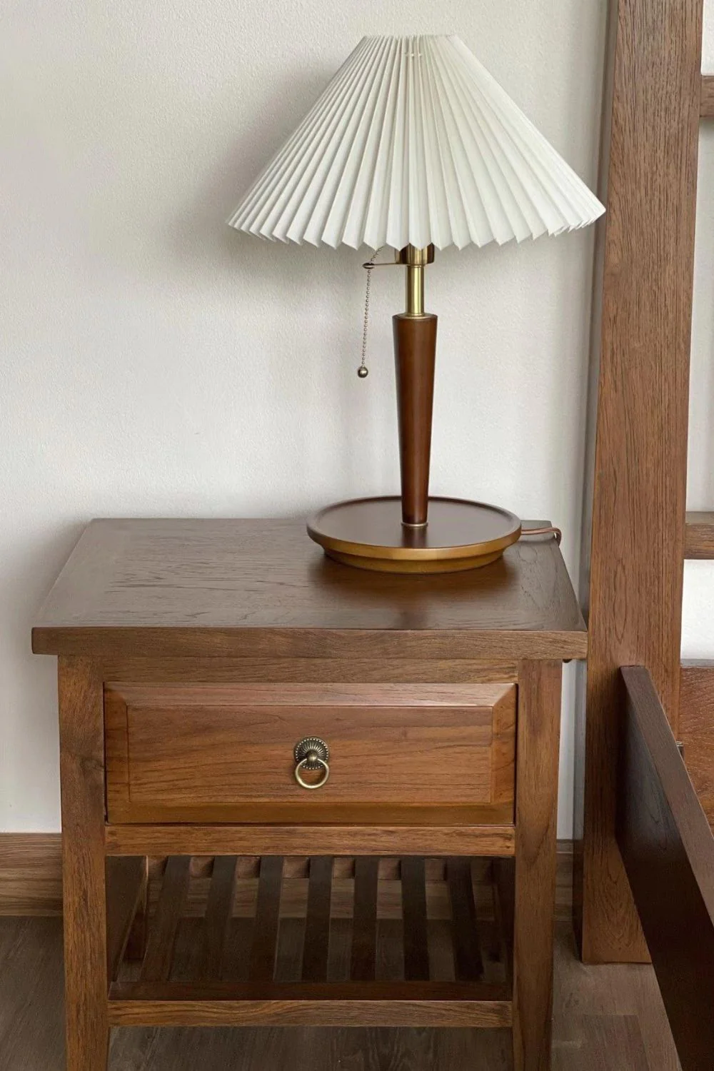 Cone Pleated Fabric Table Lamp - Image 10